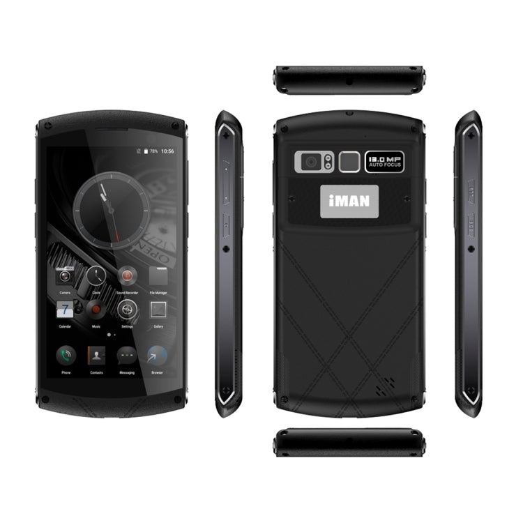 iMAN Victor Waterproof Phone 64GB, 4GB+64GB, Life Waterproof Dustproof Shockproof, Fingerprint Recognition, 4800mAh Big Battery, 5 inch Corning Gorilla Glass 3 Screen Android 6.0 MT6755 Octa Core 2.0GHz, Network: 4G