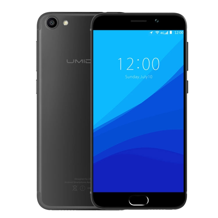 [HK Warehouse] UMIDIGI G, 2GB+16GB, Fingerprint Identification,  5.0 inch Sharp Screen Android 7.0 MTK6737 Quad Core up to 1.3GHz, Network: 4G, Dual SIM, OTG