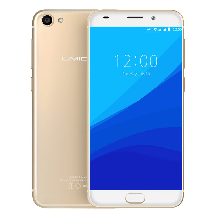 [HK Warehouse] UMIDIGI G, 2GB+16GB, Fingerprint Identification,  5.0 inch Sharp Screen Android 7.0 MTK6737 Quad Core up to 1.3GHz, Network: 4G, Dual SIM, OTG