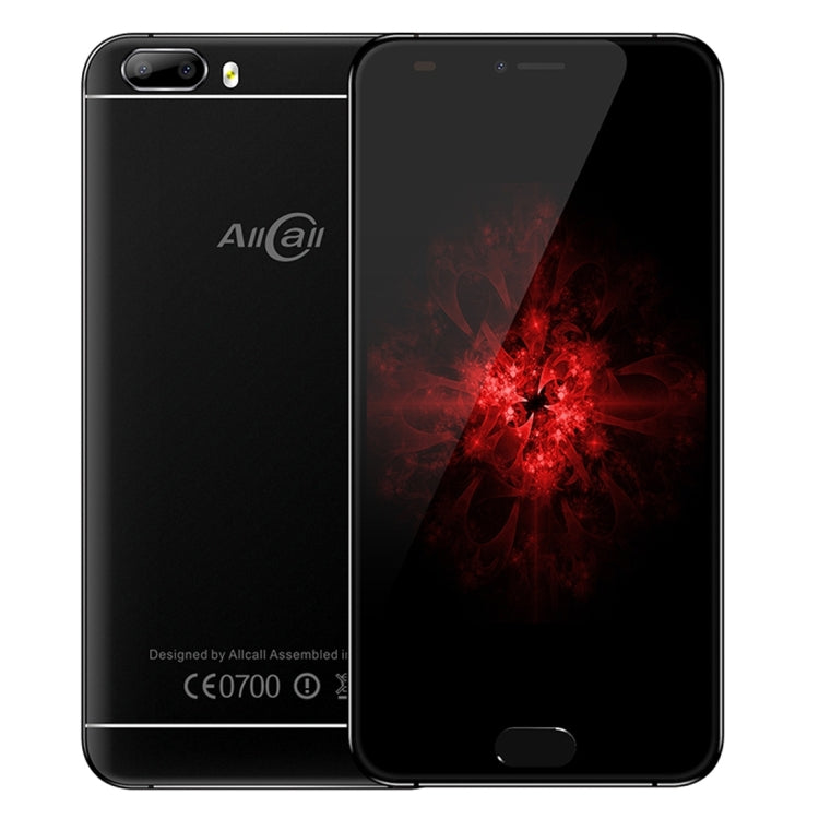 AllCall Bro, 1GB+16GB, Dual Back Cameras,  Front Fingerprint Identification, 5.0 inch Android 7.0 MTK6580A Quad Core up to 1.3GHz, Network: 3G, Dual SIM