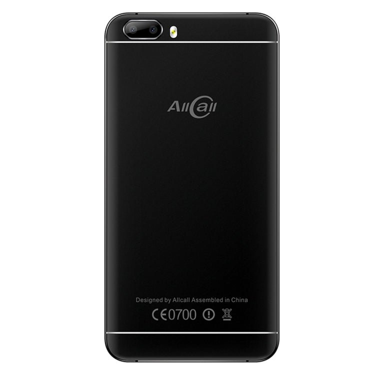AllCall Bro, 1GB+16GB, Dual Back Cameras,  Front Fingerprint Identification, 5.0 inch Android 7.0 MTK6580A Quad Core up to 1.3GHz, Network: 3G, Dual SIM