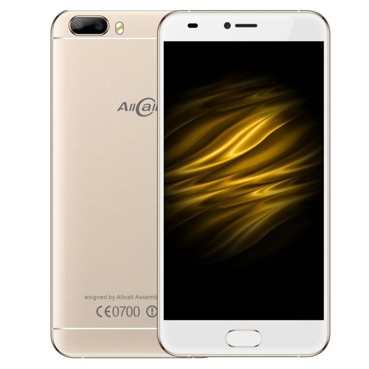 AllCall Bro, 1GB+16GB, Dual Back Cameras,  Front Fingerprint Identification, 5.0 inch Android 7.0 MTK6580A Quad Core up to 1.3GHz, Network: 3G, Dual SIM