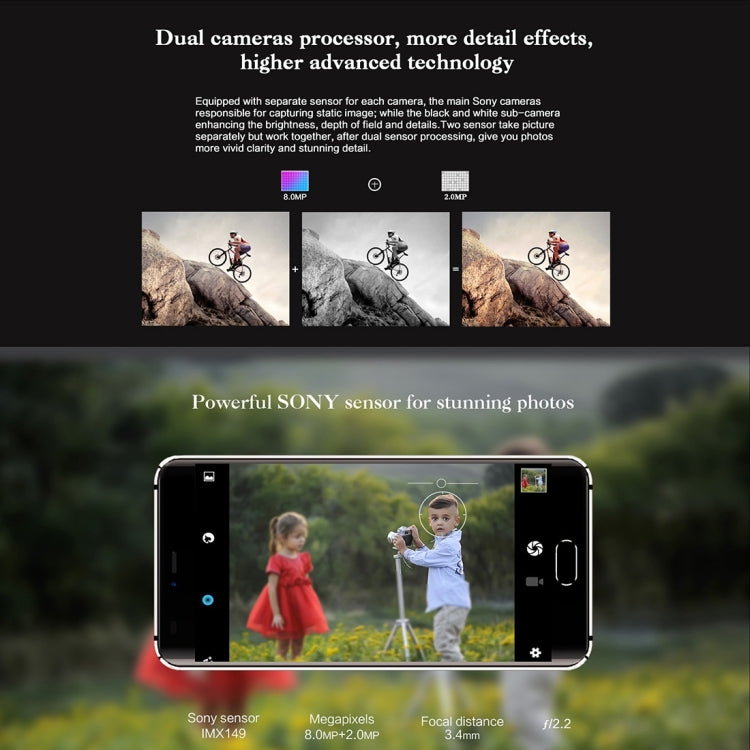 AllCall Rio, 1GB+16GB, Dual Back Cameras,  Dual Curved Edge, 5.0 inch 3D Curved Android 7.0 MTK6580A Quad Core up to 1.3GHz, Network: 3G, OTG, Dual SIM