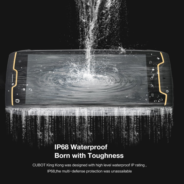 [HK Warehouse] CUBOT Kingkong Triple Proofing Phone, 2GB+16GB, IP68 Waterproof Dustproof Shockproof, 4400mAh Battery, 5.0 inch Android 7.0 MTK6580 Quad-Core up to 1.3GHz, Network: 3G, Dual SIM(Black)