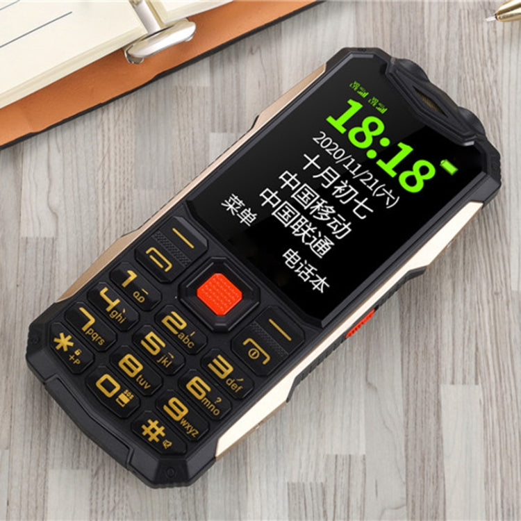 K1 Triple Proofing Elder Phone, Waterproof Shockproof Dustproof, 4800mAh Battery, 2.4 inch, 21 Keys, Bluetooth, LED Flashlight, FM, SOS, Dual SIM, Network: 2G