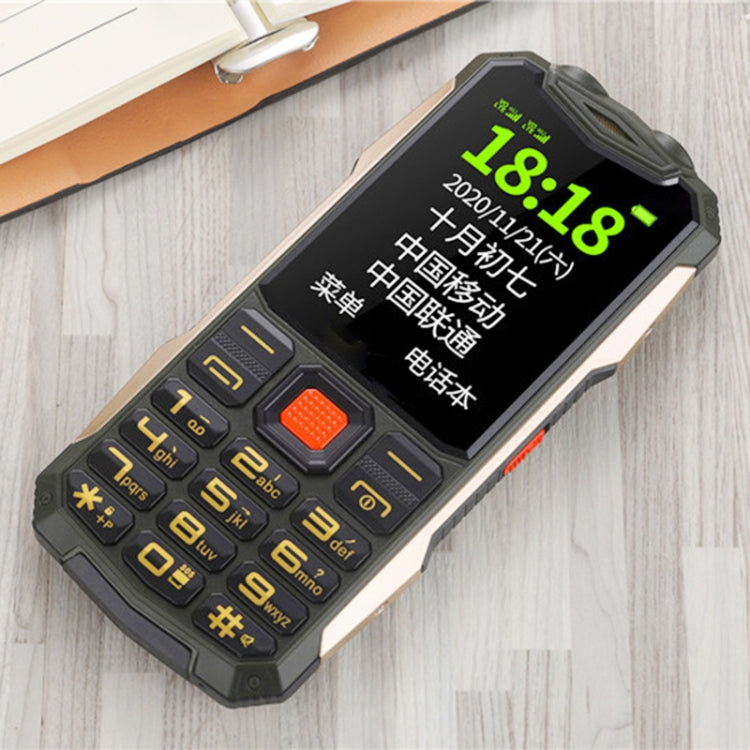 K1 Triple Proofing Elder Phone, Waterproof Shockproof Dustproof, 4800mAh Battery, 2.4 inch, 21 Keys, Bluetooth, LED Flashlight, FM, SOS, Dual SIM, Network: 2G