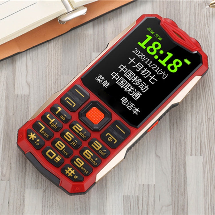 K1 Triple Proofing Elder Phone, Waterproof Shockproof Dustproof, 4800mAh Battery, 2.4 inch, 21 Keys, Bluetooth, LED Flashlight, FM, SOS, Dual SIM, Network: 2G