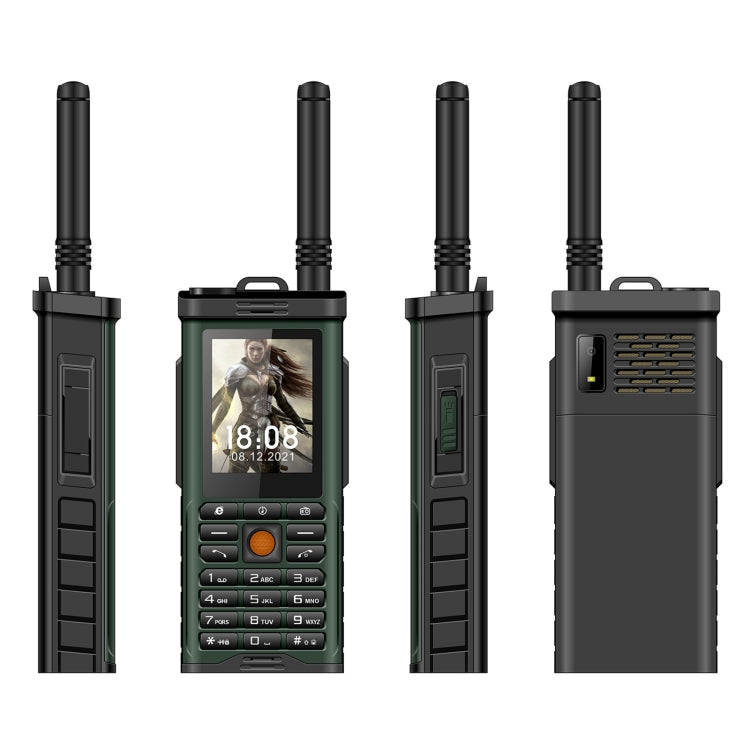 S-G8800 Triple Proofing Elder Phone, Waterproof Shockproof Dustproof, 2400mAh Battery, 2.2 inch, 21 Keys, LED Flashlight, FM, Quad SIM, with Antenna