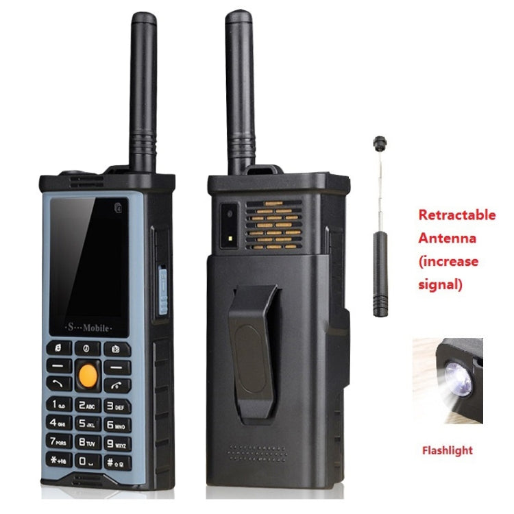 S-G8800 Triple Proofing Elder Phone, Waterproof Shockproof Dustproof, 2400mAh Battery, 2.2 inch, 21 Keys, LED Flashlight, FM, Quad SIM, with Antenna