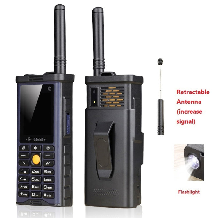 S-G8800 Triple Proofing Elder Phone, Waterproof Shockproof Dustproof, 2400mAh Battery, 2.2 inch, 21 Keys, LED Flashlight, FM, Quad SIM, with Antenna