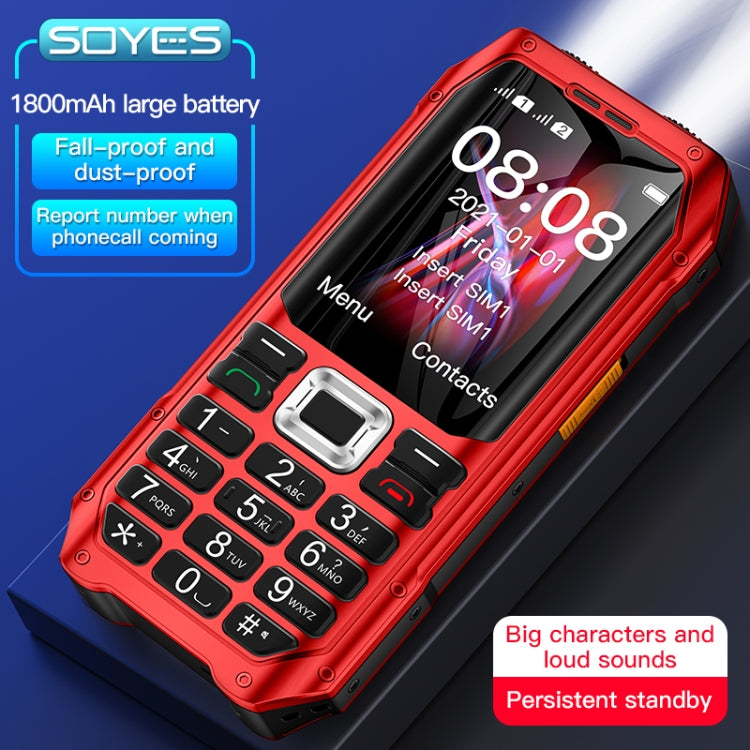 K80 Triple Proofing Elder Phone, Waterproof Shockproof Dustproof, 1800mAh Battery, 2.4 inch, 21 Keys, LED Flashlight, FM, SOS, Dual SIM, Network: 2G (Red)