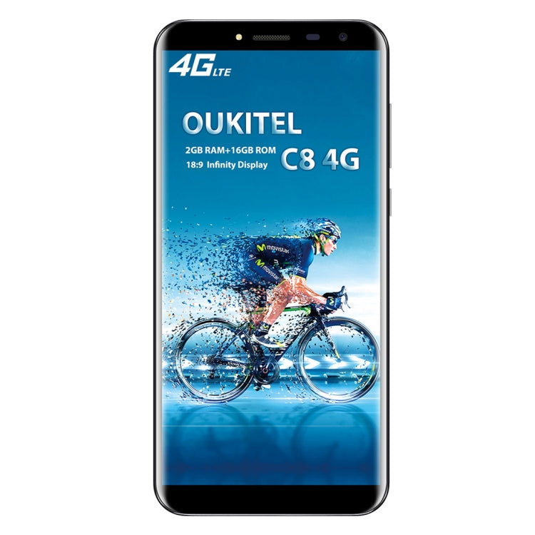 [HK Warehouse] OUKITEL C8, 2GB+16GB, Network: 4G, Fingerprint Identification, 5.5 inch Android 7.0 MTK6737 Quad Core up to 1.3GHz, Dual SIM