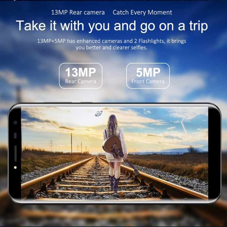 [HK Warehouse] OUKITEL C8, 2GB+16GB, Network: 4G, Fingerprint Identification, 5.5 inch Android 7.0 MTK6737 Quad Core up to 1.3GHz, Dual SIM