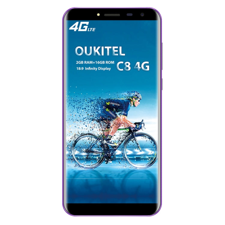 [HK Warehouse] OUKITEL C8, 2GB+16GB, Network: 4G, Fingerprint Identification, 5.5 inch Android 7.0 MTK6737 Quad Core up to 1.3GHz, Dual SIM