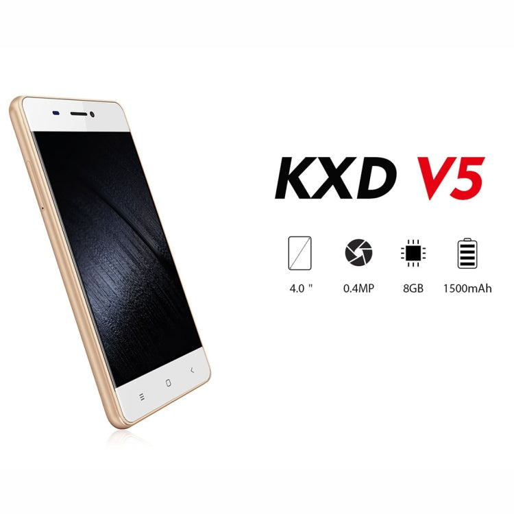 KEN XIN DA V5, 1GB+8GB, 4.0 inch Android 7.0 SC7731C Quad Core up to 1.2GHz, GPS, Network: 3G, Dual SIM(Rose Gold)
