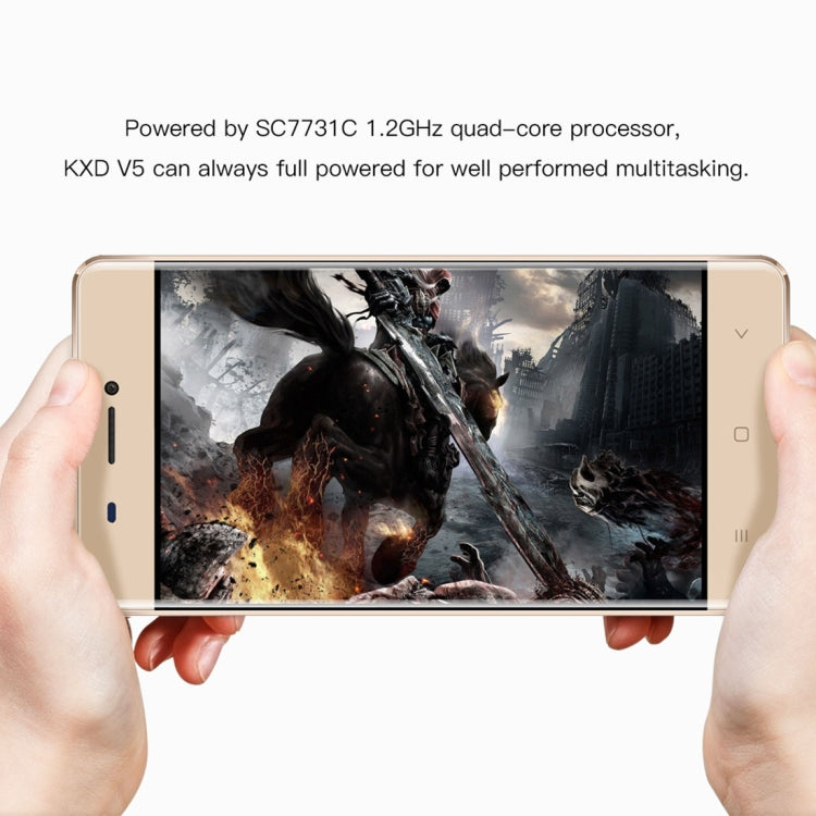 KEN XIN DA V5, 1GB+8GB, 4.0 inch Android 7.0 SC7731C Quad Core up to 1.2GHz, GPS, Network: 3G, Dual SIM(Rose Gold)