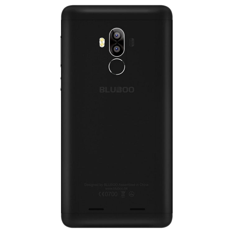 [HK Warehouse] BLUBOO D1, 2GB+16GB, Dual Rear Cameras, Fingerprint Identification, 5.0 inch Android 7.0 MTK6580A Quad Core up to 1.3GHz, Network: 3G, WiFi,  GPS, Bluetooth, Dual SIM(Black)