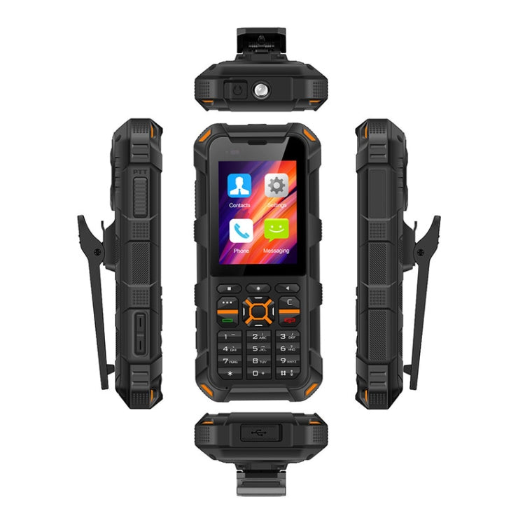 UNIWA F20 Walkie Talkie Rugged Phone, 1GB+8GB, 2.4 inch Android 8.0 Go Mediatek MT6739 Quad Core up to 1.5GHz, Network: 4G,  PoC  - Black