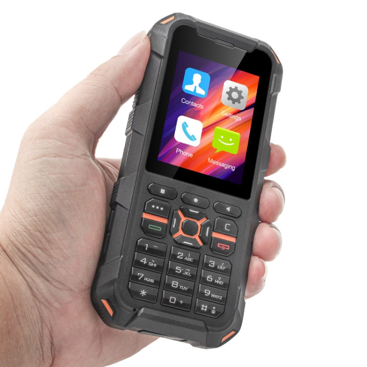 UNIWA F20 Walkie Talkie Rugged Phone, 1GB+8GB, 2.4 inch Android 8.0 Go Mediatek MT6739 Quad Core up to 1.5GHz, Network: 4G,  PoC  - Black
