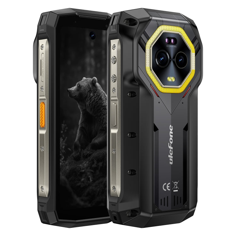 [HK Warehouse] Ulefone Armor Mini 20, Night Vision, 8GB+256GB, IP68/IP69K Rugged Phone, 4.7 inch Android 14 MediaTek Helio G99 Octa Core, Network: 4G, NFC, OTG  - Black