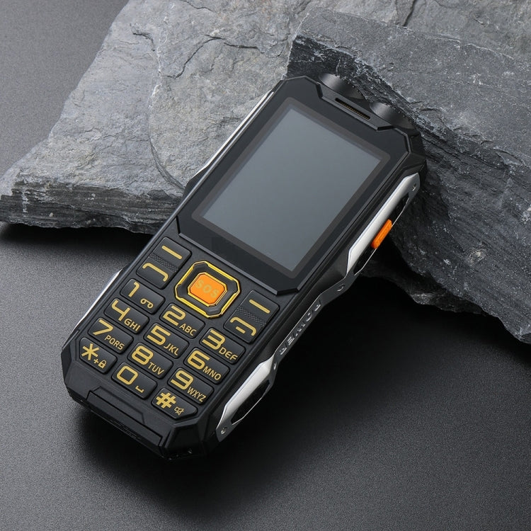 Q8-1 Triple Proofing Elder Phone, 16800mAh Battery, 2.4 inch, 21 Keys, Bluetooth, LED Flashlight, FM, SOS, Dual SIM, Network: 4G
