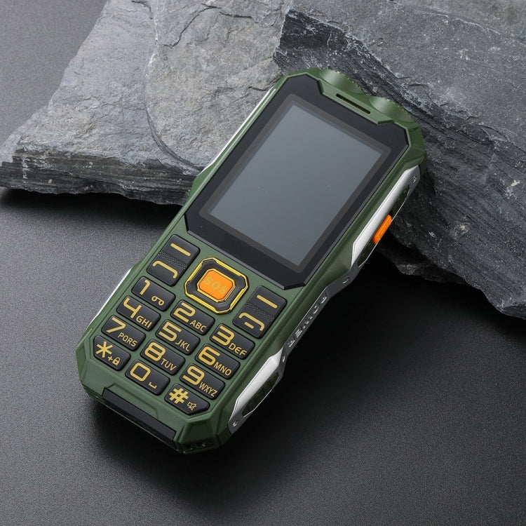 Q8-1 Triple Proofing Elder Phone, 16800mAh Battery, 2.4 inch, 21 Keys, Bluetooth, LED Flashlight, FM, SOS, Dual SIM, Network: 4G