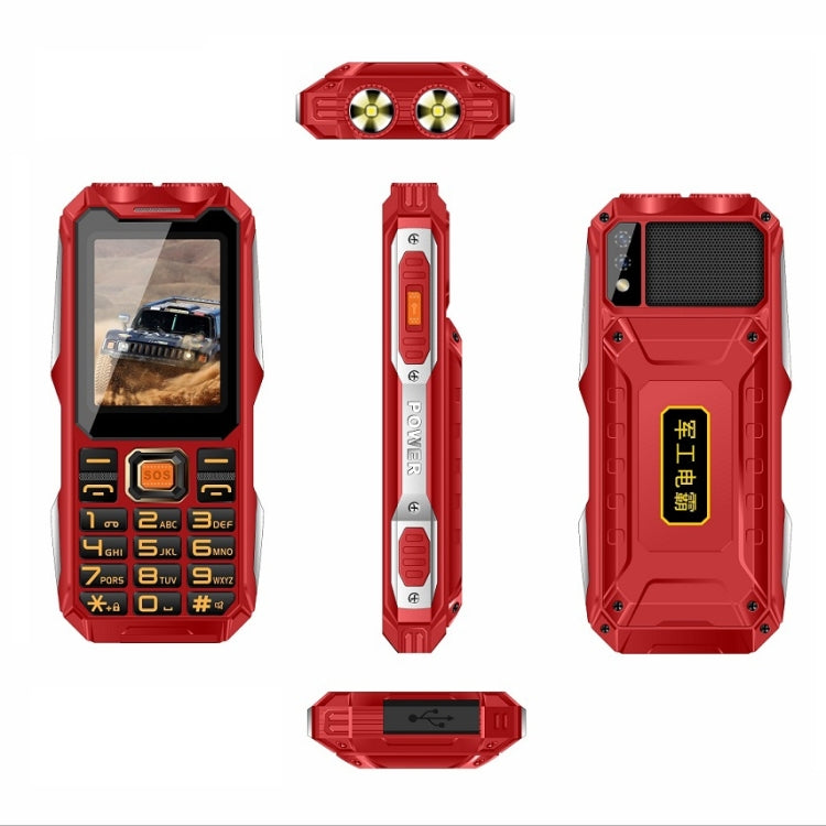 Q8-1 Triple Proofing Elder Phone, 16800mAh Battery, 2.4 inch, 21 Keys, Bluetooth, LED Flashlight, FM, SOS, Dual SIM, Network: 4G