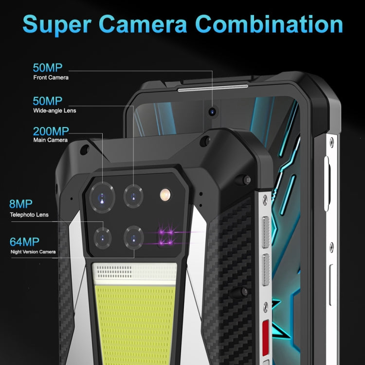 [HK Warehouse] Unihertz Tank 3 / 8849, 16GB+512GB, 200MP Camera, Night Vision, 23800mAh Battery, 6.79 inch Android 13 Dimensity 8200 Octa Core, Network: 5G  - Black