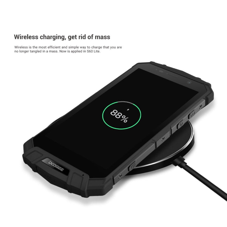 [HK Warehouse] DOOGEE S60 Lite Triple Proofing Phone, 4GB+32GB, IP68 Waterproof Dustproof Shockproof, 5580mAh Battery, Fingerprint Identification, 5.2 inch Android 7.0 MTK6750T Octa Core up to 1.5GHz, Network: 4G, NFC, OTA, Wireless Charge
