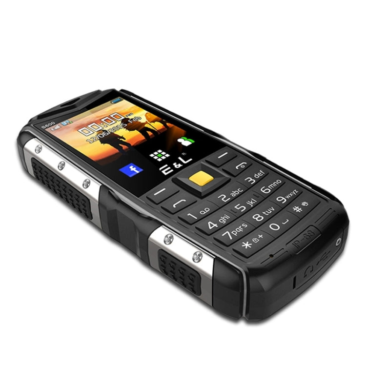 E&L S600 Triple Proofing Phone, IP68 Waterproof Dustproof Shockproof, 2.4 inch, SC6531D 234MHz, Bluetooth, FM, Dual SIM, MIL-STD-810G Certified(Grey)