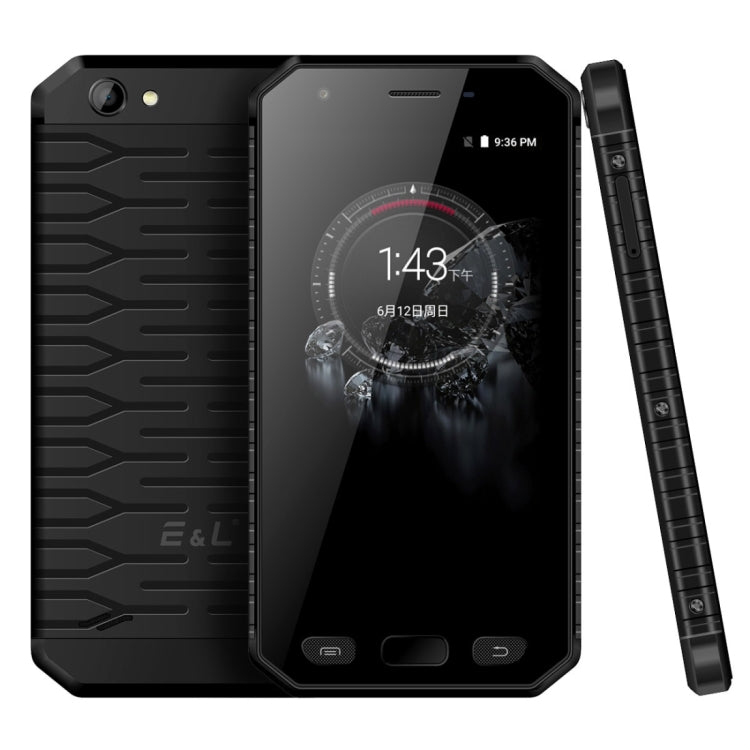 [HK Warehouse] E&L S30 Triple Proofing Phone, 2GB+16GB, IP68 Waterproof Dustproof Shockproof, Fingerprint Identification, 4.7 inch Android 7.0 MTK6737 Quad Core up to 1.5GHz, MIL-STD-810G Certified(Black)