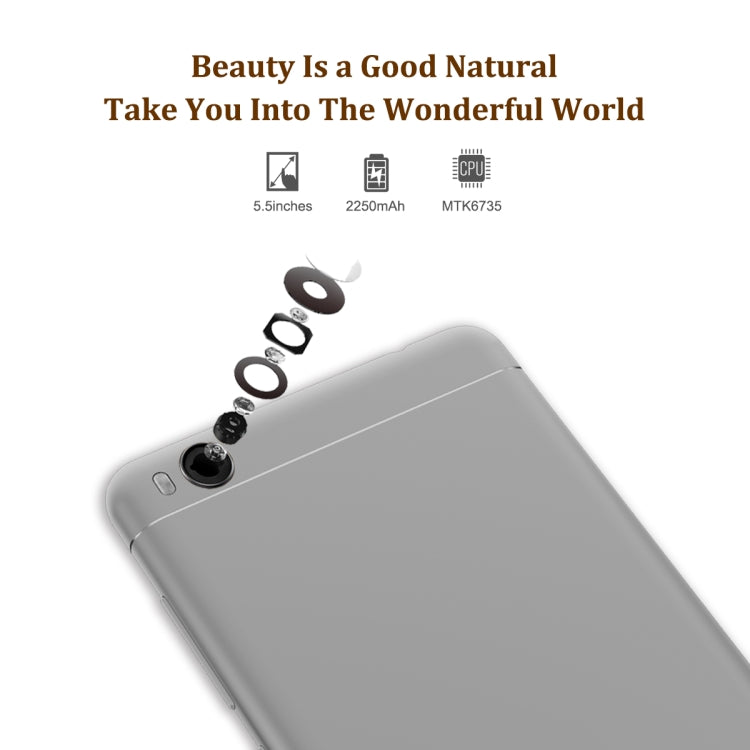 [HK Warehouse] KEN XIN DA V7, 2GB+16GB, Fingerprint Identification, 5.0 inch Android 6.0 MTK6735 Quad Core up to 1.5GHz, Network: 4G, Dual SIM