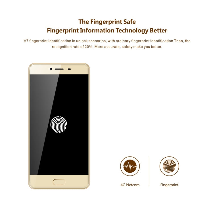[HK Warehouse] KEN XIN DA V7, 2GB+16GB, Fingerprint Identification, 5.0 inch Android 6.0 MTK6735 Quad Core up to 1.5GHz, Network: 4G, Dual SIM