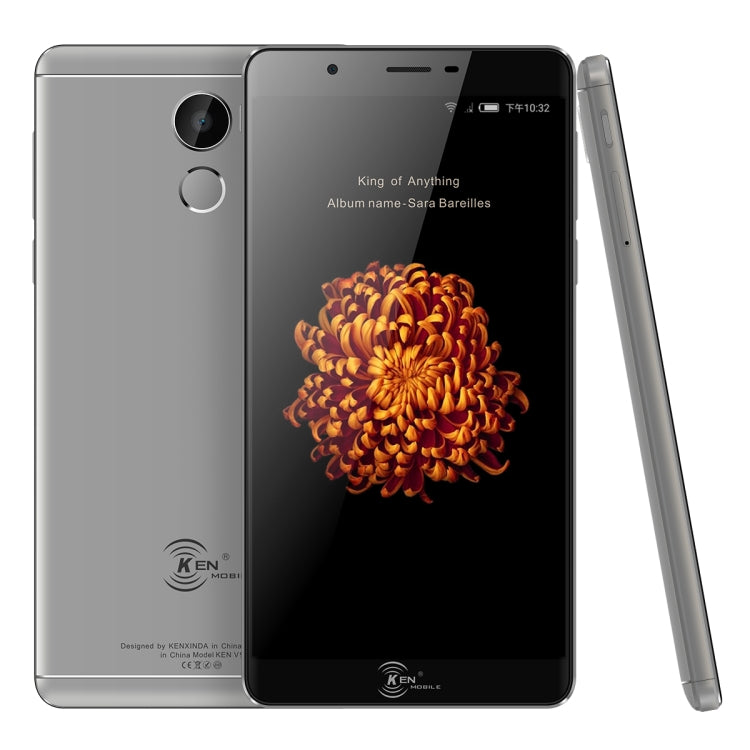 [HK Warehouse] KEN XIN DA V9, 2GB+16GB, Fingerprint Identification, 6.0 inch Android 6.0 MTK6753 Octa Core up to 1.5GHz, Network: 4G, Dual SIM