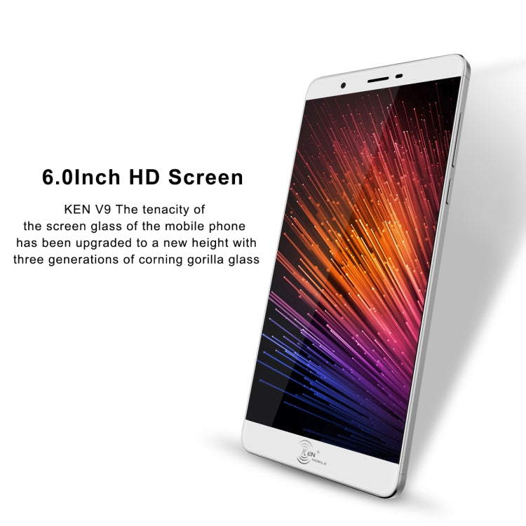 [HK Warehouse] KEN XIN DA V9, 2GB+16GB, Fingerprint Identification, 6.0 inch Android 6.0 MTK6753 Octa Core up to 1.5GHz, Network: 4G, Dual SIM