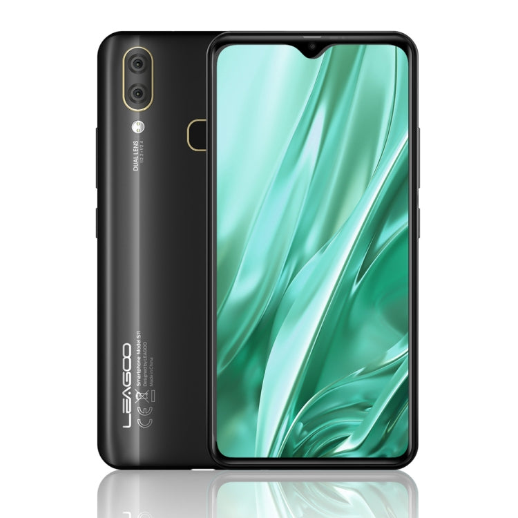 [HK Warehouse] LEAGOO S11, 4GB+64GB, Dual Back Cameras, Face ID & Fingerprint Identification, 6.3 inch Water-drop Screen Android 9.0 MTK6762 Helio P22 Octa Core up to 2.0GHz, Network: 4G, Dual SIM, OTG