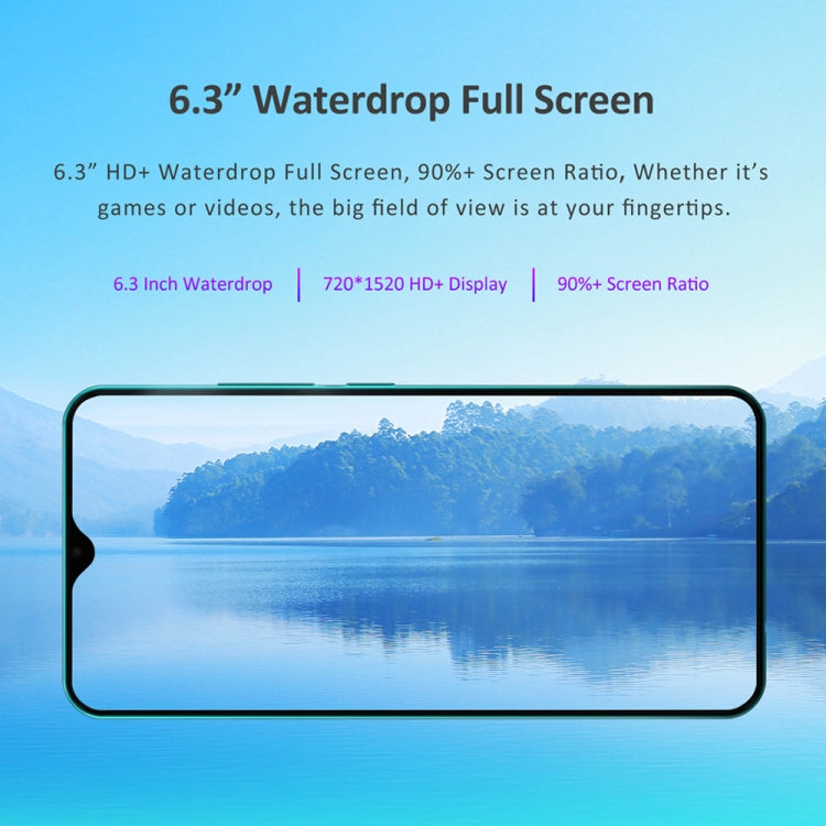 [HK Warehouse] LEAGOO S11, 4GB+64GB, Dual Back Cameras, Face ID & Fingerprint Identification, 6.3 inch Water-drop Screen Android 9.0 MTK6762 Helio P22 Octa Core up to 2.0GHz, Network: 4G, Dual SIM, OTG