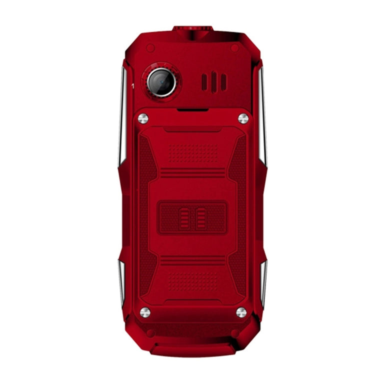 E&L K6900 Triple Proofing Phone, IP68 Waterproof Dustproof Shockproof, 1.8 inch, Bluetooth, FM, Flashlight, Dual SIM(Red)