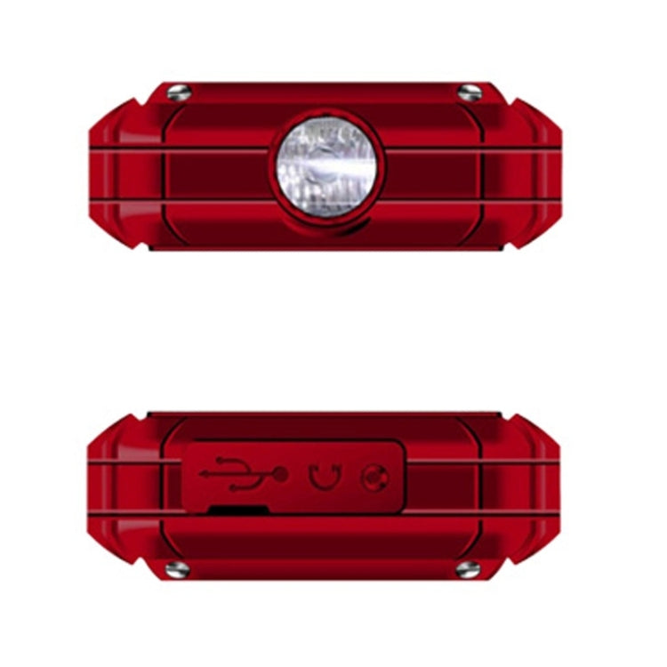 E&L K6900 Triple Proofing Phone, IP68 Waterproof Dustproof Shockproof, 1.8 inch, Bluetooth, FM, Flashlight, Dual SIM(Red)