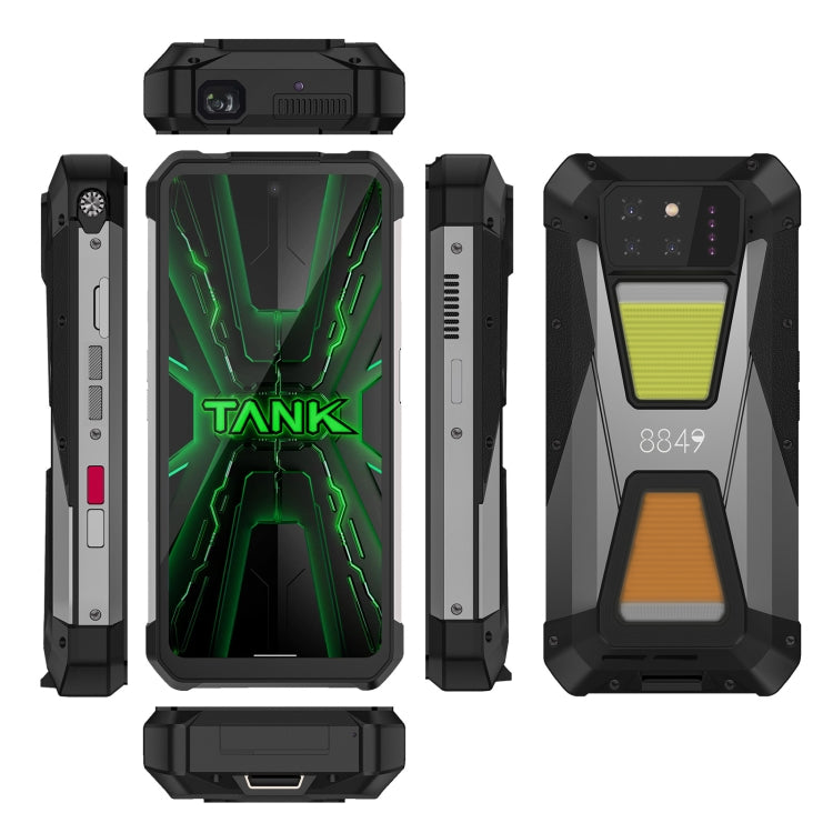 [HK Warehouse] Unihertz 8849 Tank 3S Night Vision Projector Rugged Phone, 12GB+256GB, 6.79 inch Android 14 Dimensity 8200 Octa Core, Network: 5G  - Black