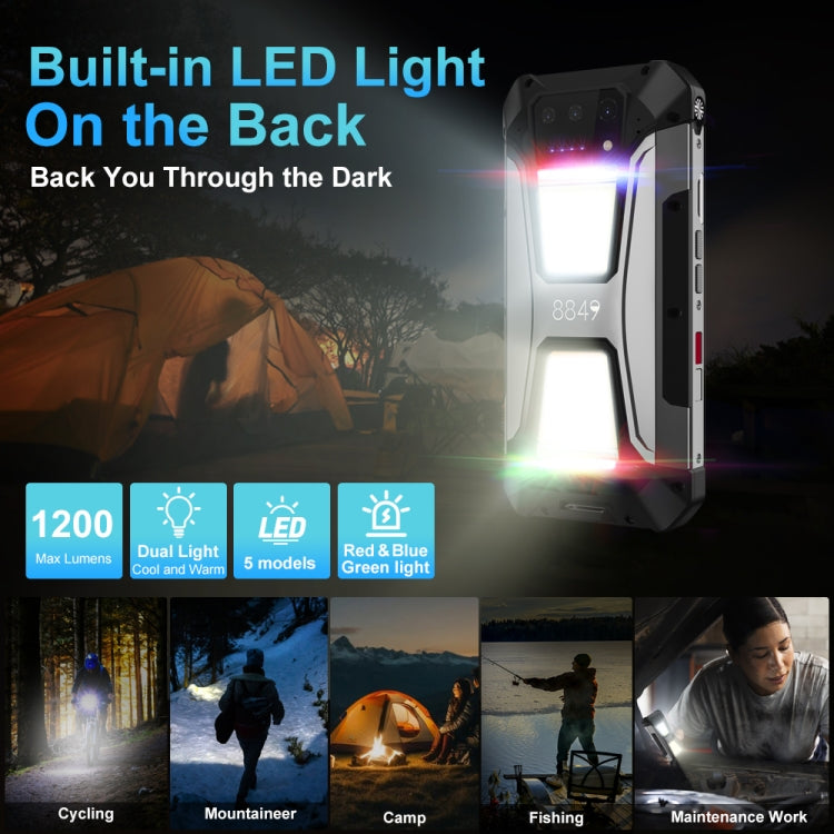 [HK Warehouse] Unihertz 8849 Tank 2 Pro Night Vision Projector Rugged Phone, 12GB+512GB, 6.79 inch Android 14 MTK6789 Octa Core, Network: 4G  - Black