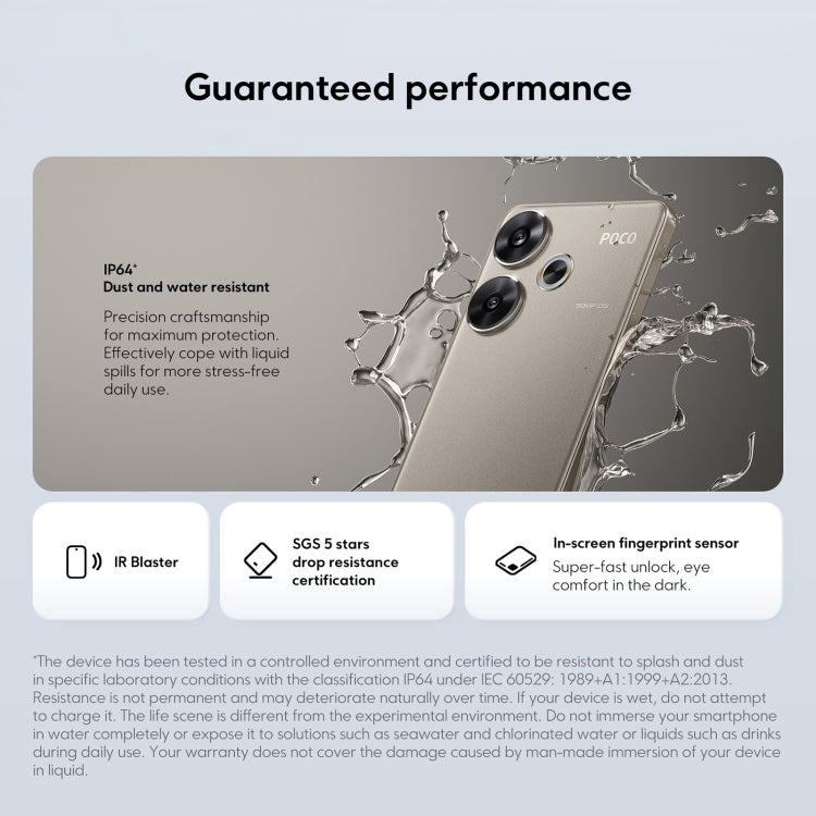 [HK Warehouse] Xiaomi POCO F6 Global, 8GB+256GB, In-screen Fingerprint, 6.67 inch Xiaomi HyperOS Snapdragon 8s Gen 3 Octa Core 3.0GHz, NFC, Network: 5G