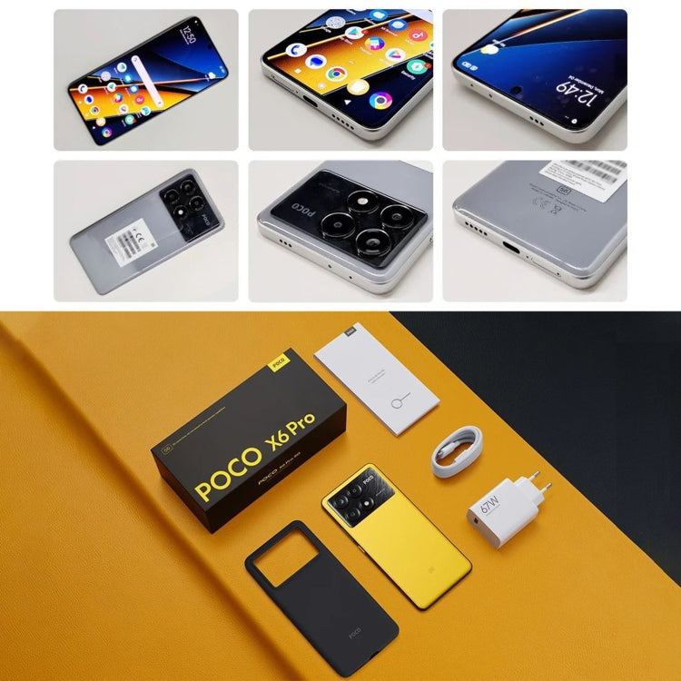 [HK Warehouse] Xiaomi POCO X6 Pro Global, 12GB+512GB, In-screen Fingerprint, 6.67 inch Xiaomi HyperOS MediaTek Dimensity 8300-Ultra Octa Core 3.35GHz, NFC, Network: 5G  - Black