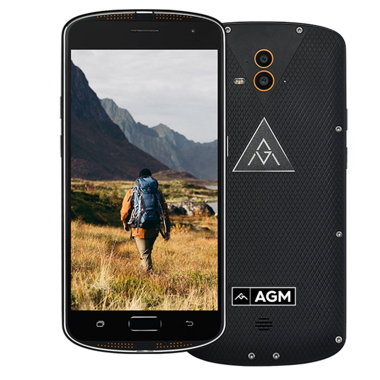 AGM  X1 Triple Proofing Phone, 4GB+64GB, Fingerprint Identification, Dual 13.0MP Back Cameras, 5400mAh Battery, IP68 Waterproof Dustproof Shockproof, 5.5 inch Android 5.1 Snapdragon 617 Octa Core, Network: 4G, OTG, NFC