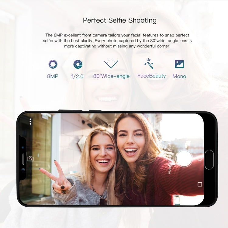 [HK Warehouse] DOOGEE Y7 Plus, 6GB+64GB, Dual Back Cameras, Face ID & DTouch Fingerprint, 5080mAh Battery, 6.18 inch U-notch Android 8.1 MTK6757 Octa Core up to 2.5GHz, Network: 4G, OTG, OTA, Dual SIM (Obsidian Black)