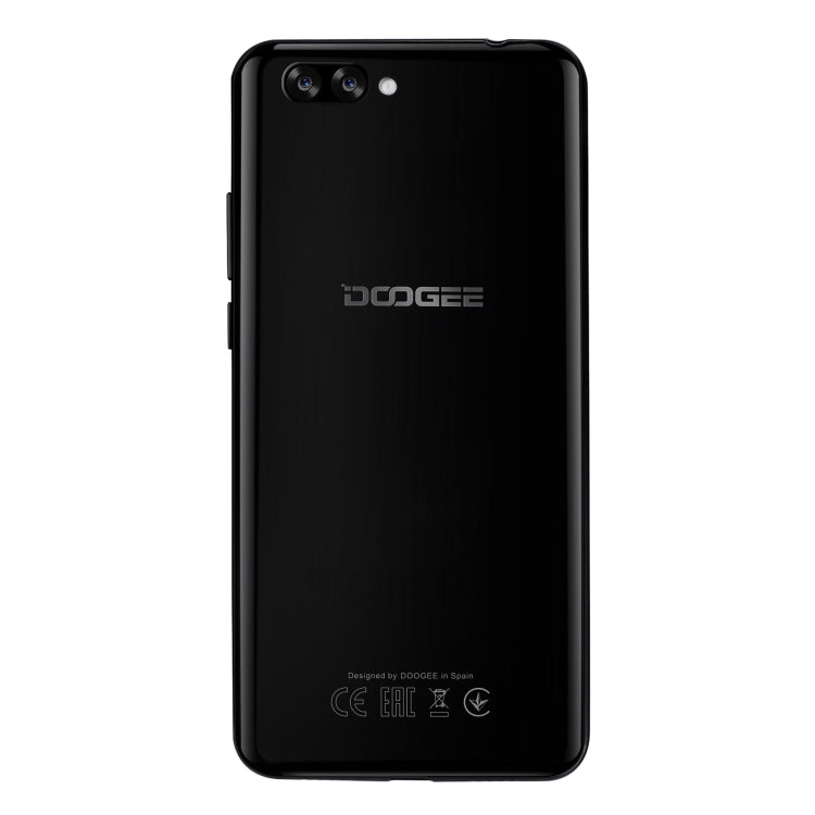 [HK Warehouse] DOOGEE Y7 Plus, 6GB+64GB, Dual Back Cameras, Face ID & DTouch Fingerprint, 5080mAh Battery, 6.18 inch U-notch Android 8.1 MTK6757 Octa Core up to 2.5GHz, Network: 4G, OTG, OTA, Dual SIM (Obsidian Black)