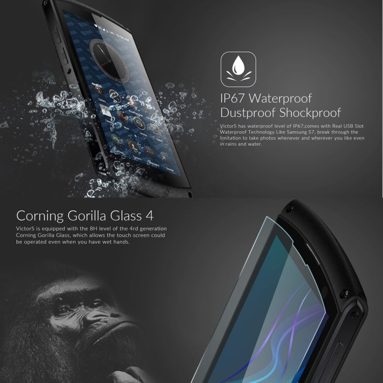 iMAN Victor S Waterproof Phone 16GB, Network: 4G, Life Waterproof Dustproof Shockproof, 4500mAh Big Battery, 5 inch Corning Gorilla Glass 4 Screen Android 6.0 MT6735 Quad Core 1.3GHz, RAM: 2GB