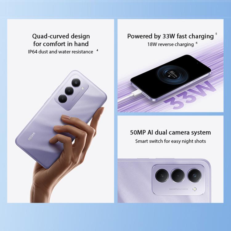 [HK Warehouse] Xiaomi Redmi 15 Global, 6GB+128GB, Side Fingerprint, 6.9 inch Xiaomi HyperOS 2 Snapdragon 685 Octa Core 2.8GHz, Network: 4G, NFC  - Black