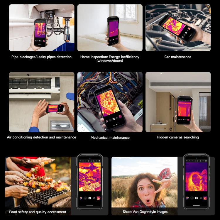 [HK Warehouse] Ulefone Armor 27T+ Rugged Phone, 12GB+256GB, Thermal Imager, Night Vision, 10600mAh, 6.78 inch Android 15 MediaTek Helio G99 Octa Core, Network: 4G, NFC, OTG  - Black