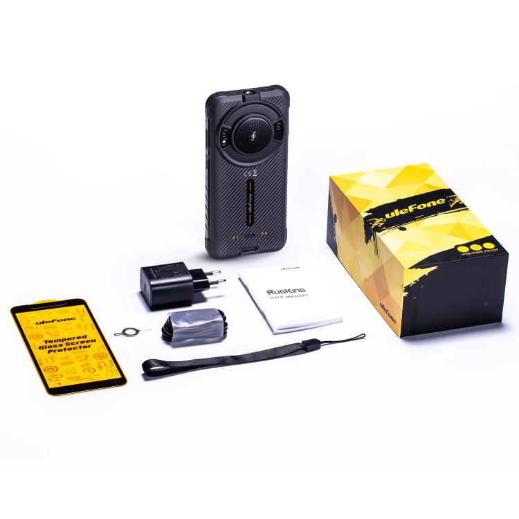 [HK Warehouse] Ulefone RugKing, 8GB+128GB, IP68/IP69K Rugged Phone, 5.99 inch Android 15 Unisoc T7255 Octa Core, Network: 4G, NFC, OTG  - Black